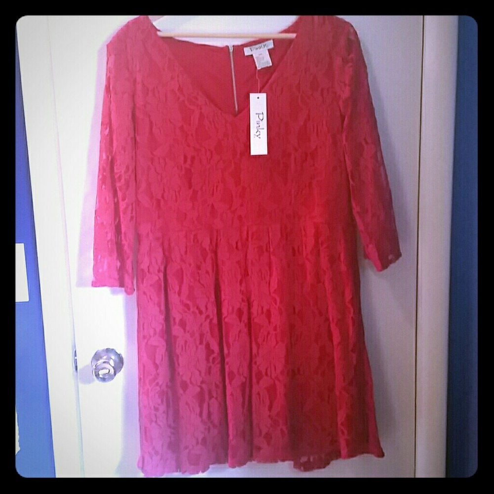 NWT Red Lace Dress